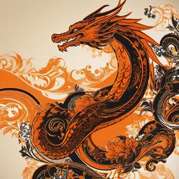 Orange Background Wallpaper - orange dragon wallpaper  