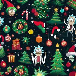Christmas Background Wallpaper - rick and morty christmas background  