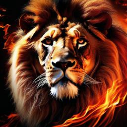 Lion Background Wallpaper - lion fire background  