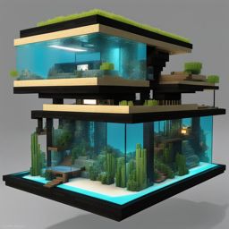 oceanic arcology providing self-contained underwater living - minecraft house design ideas minecraft block style