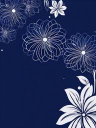 Dark Blue Flower Background  ,mobile iphone background wallpaper