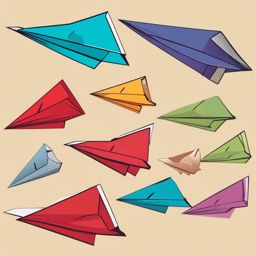 Paper plane clipart - Paper plane for sending messages,  color clipart, vector art