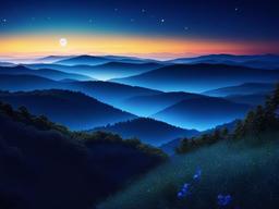 Blue Night Sky Background  ,desktop background wallpaper