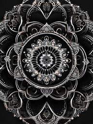 Dark Mandala Wallpaper  ,mobile iphone background wallpaper