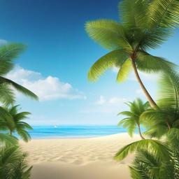 Beach background - beach background 3d  