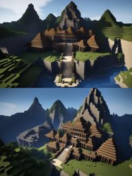 subterranean dwarven city carved into the mountains - minecraft house design ideas minecraft block style