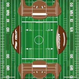 football clipart transparent background on a football field - ready for competitive play. 