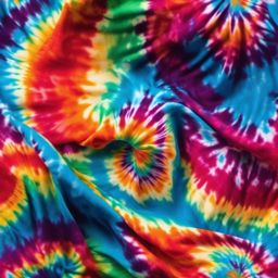 Psychedelic tie-dye patterns and swirls top view, product photoshoot realistic background, hyper detail, high resolution