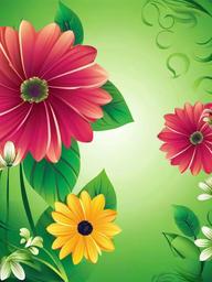 Flower Background Wallpaper - flower green background  