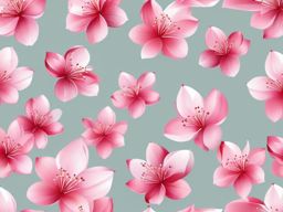 Cherry Blossom Petals clipart - Falling cherry blossom petals, ,vector color clipart,minimal