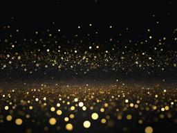 Black Gold Glitter Background  