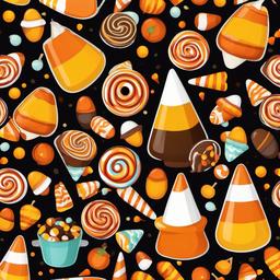 Happy Halloween clipart - candy corn and treats  clipart