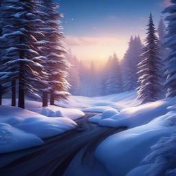 Winter background wallpaper - animated winter zoom background  