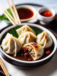 chinese dumpling delight - an array of dumplings, potstickers, and bao stuffed with flavorful fillings. 