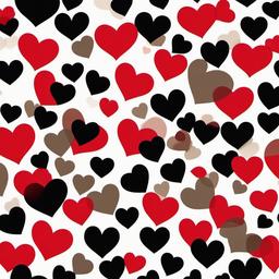 Heart Background Wallpaper - small red heart black background  