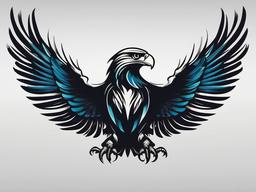 Eagle Wings Tattoos-Choosing a symbol of freedom and strength with eagle wings tattoos, expressing power, protection, and the soaring spirit.  simple vector color tattoo