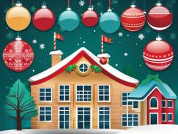 Christmas Holiday Clip Art Free,Designing a community center flyer  simple, 2d flat