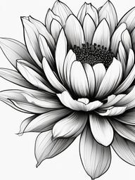 simple drawing of a flower  minimal rough sketch scribbles,doodles,black and white