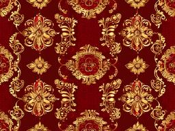 Golden And Red Background-Rich crimson red with golden floral accents for a royal and festive design  background wallpaper