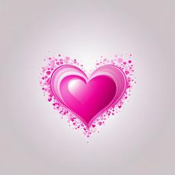 Heart Background Wallpaper - pink heart on white background  