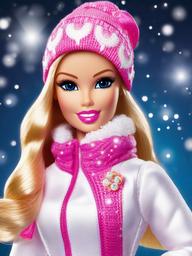 Barbie clipart - Barbie in a snow outfit  clipart