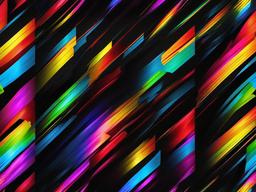 Rainbow Black Background  