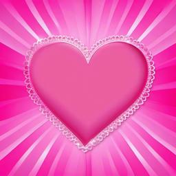 Heart Background Wallpaper - white heart on pink background  