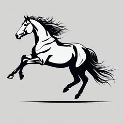 running horse silhouette tattoo  simple tattoo,minimalist,white background