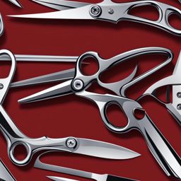 scissors clipart - sharp scissors ready to cut through any material 