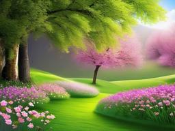 spring wallpaper landscape  ,background wallpaper