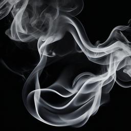 Smoke Background - black background with white smoke  