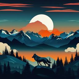 Mountain Background Wallpaper - wolf mountain wallpaper  