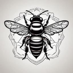 anatomical bee tattoo  vector tattoo design