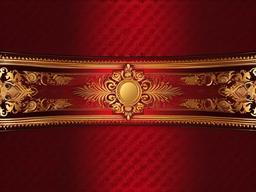 Red And Golden Background-Rich red with golden borders and accents for a luxurious feel  background wallpaper