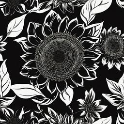 Sunflower Background Wallpaper - sunflower black background wallpaper  