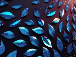 Aesthetic Blue Glitter Wallpaper  