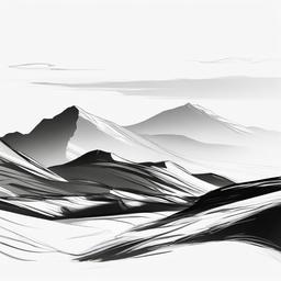 sketch of desert  minimal rough sketch scribbles,doodles,black and white