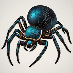 Spider clipart - close-up of a spider's body  