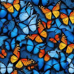 Butterfly Background Wallpaper - blue butterflies wallpaper  