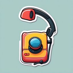 Telephone and Speech Bubble Emoji Sticker - Communicative call, , sticker vector art, minimalist design