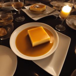 pudim at a family dinner - delighting in brazilian pudim, a smooth caramel flan dessert, during a heartwarming family dinner. 