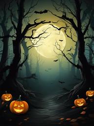 Halloween Background Wallpaper - spooky forest wallpaper  