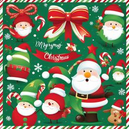 Christmas Pictures clipart - cheerful holiday greetings  vector clipart