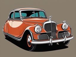 Vintage Car Clipart - A vintage car with classic charm.  color vector clipart, minimal style
