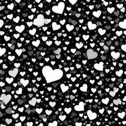 Heart Background Wallpaper - white heart on a black background  