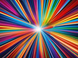 Rainbow Burst Background  