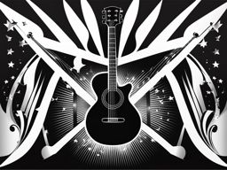 music clipart black and white 
