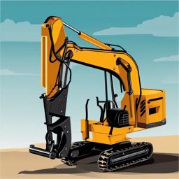 Construction Drill clipart - A heavy-duty construction drill., ,vector color clipart,minimal