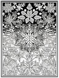 Snowflake Coloring Pages - Unique Winter Patterns Falling from Sky  minimal black outline printable sheet, coloring page