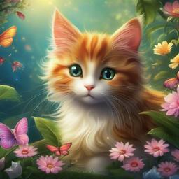 Cat Background Wallpaper - fairy cats wallpaper  